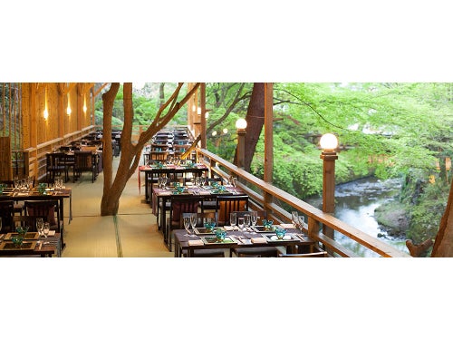 【名古屋発】しょうざんリゾート京都の渓涼床で本格京会席&七夕風鈴まつり&下鴨神社で涼む糺の森1